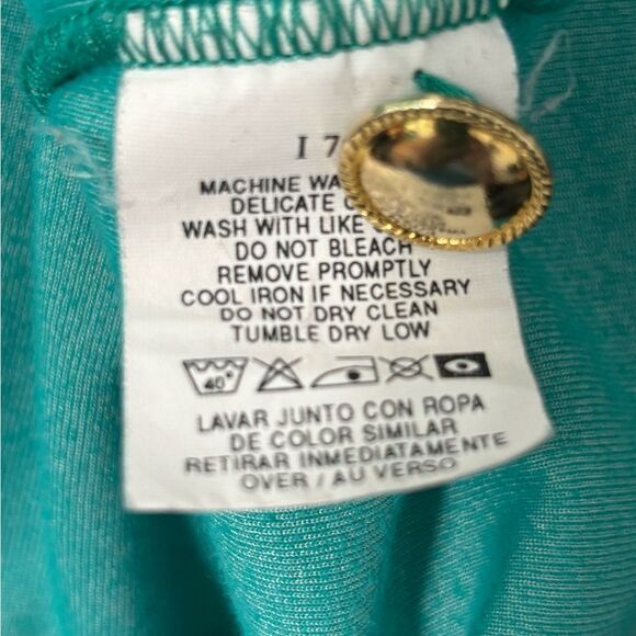 Vintage Velour Green Jacket The Villager Woman Plus Size 2X Made In Israel - Picture 8 of 8